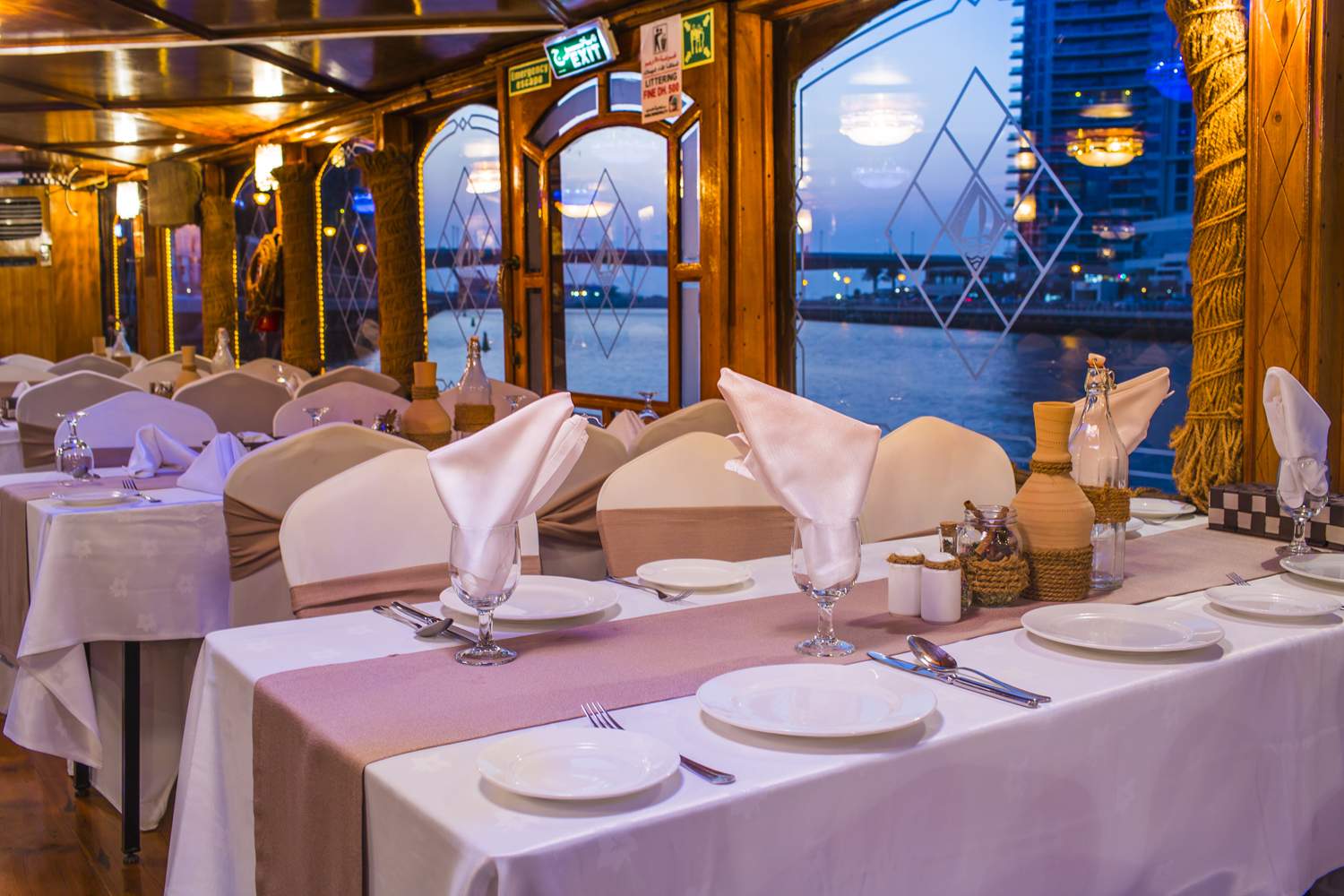Premium Lotus Royale Megayacht Dinner Cruise experience in Dubai - Image 8