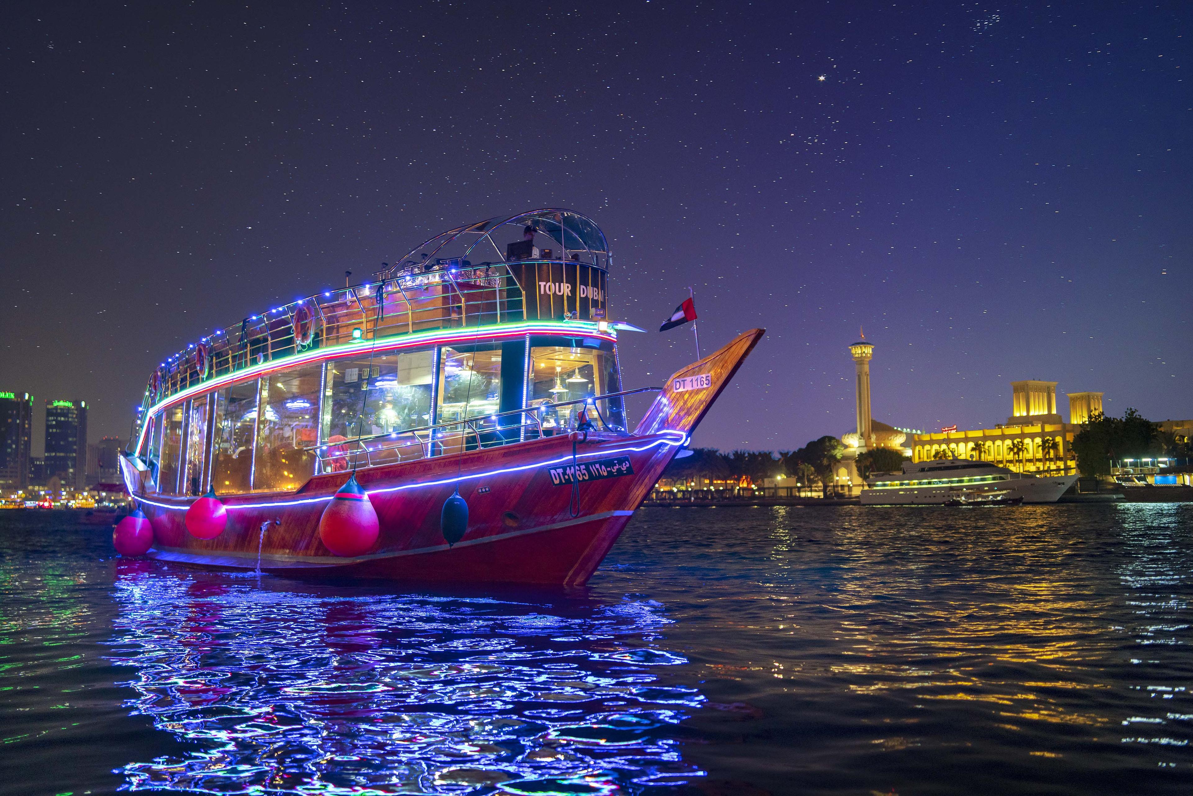 Al Mansour Dhow Dinner Cruise with Buffet & Soft Drinks