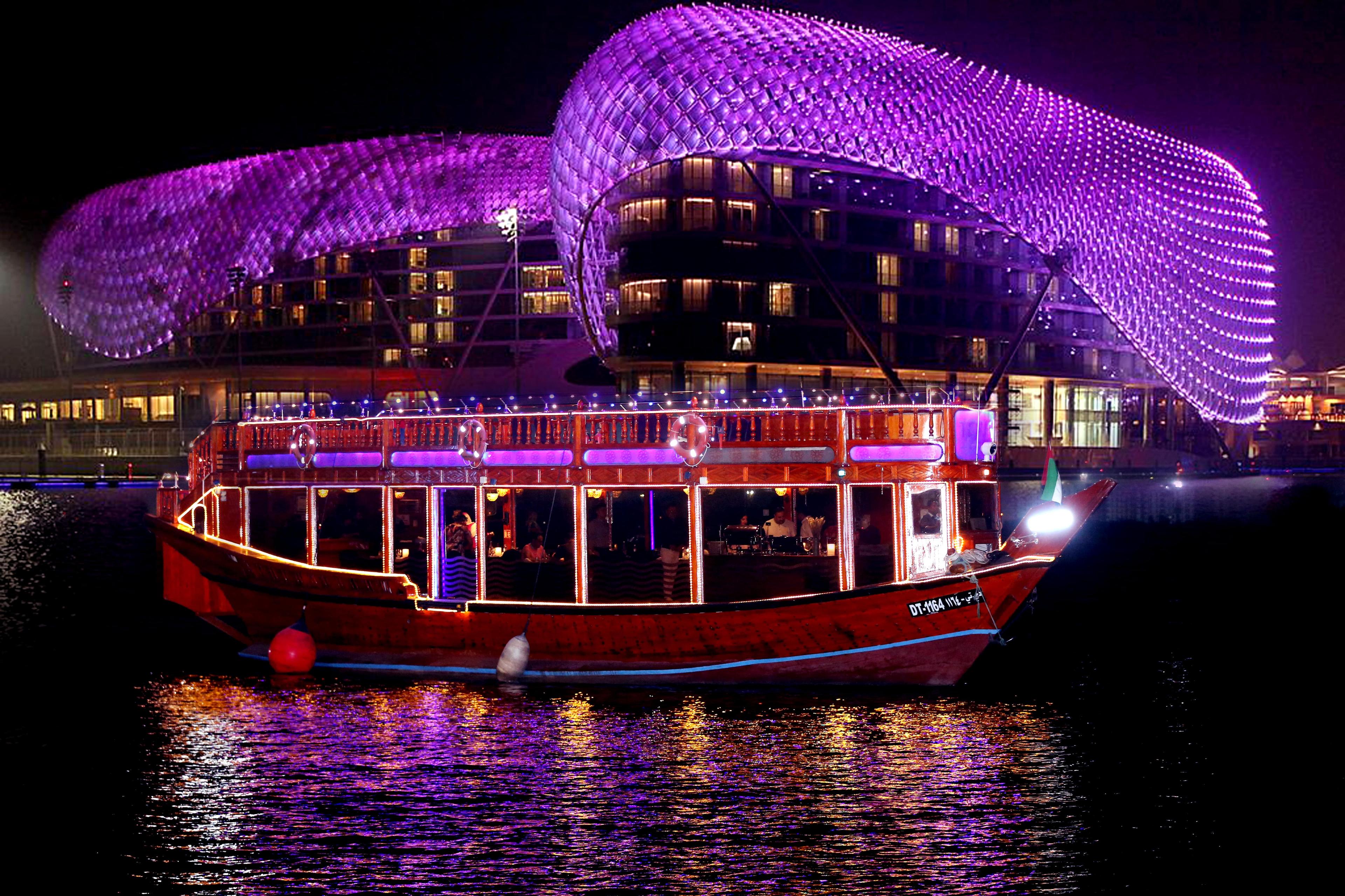 Al Mansour Dhow Dinner Cruise with Buffet & Soft Drinks