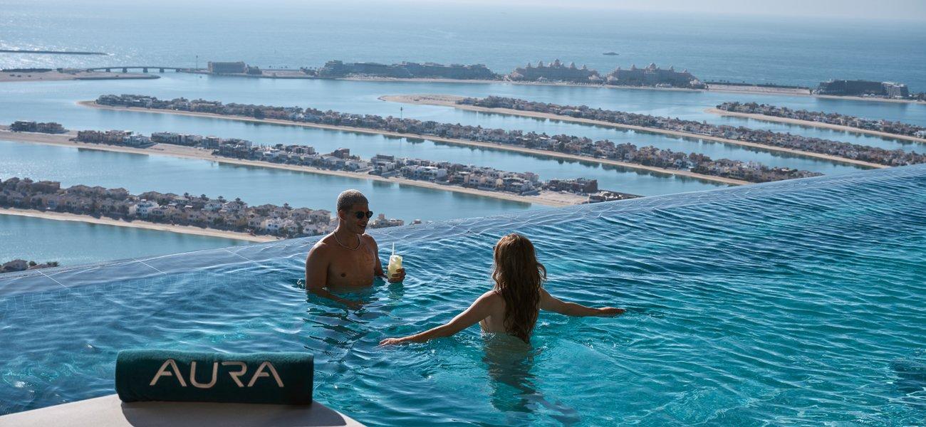 Aura Pool Access with Transport – 360° Views & Premium Vibes experience in Dubai - Image 1