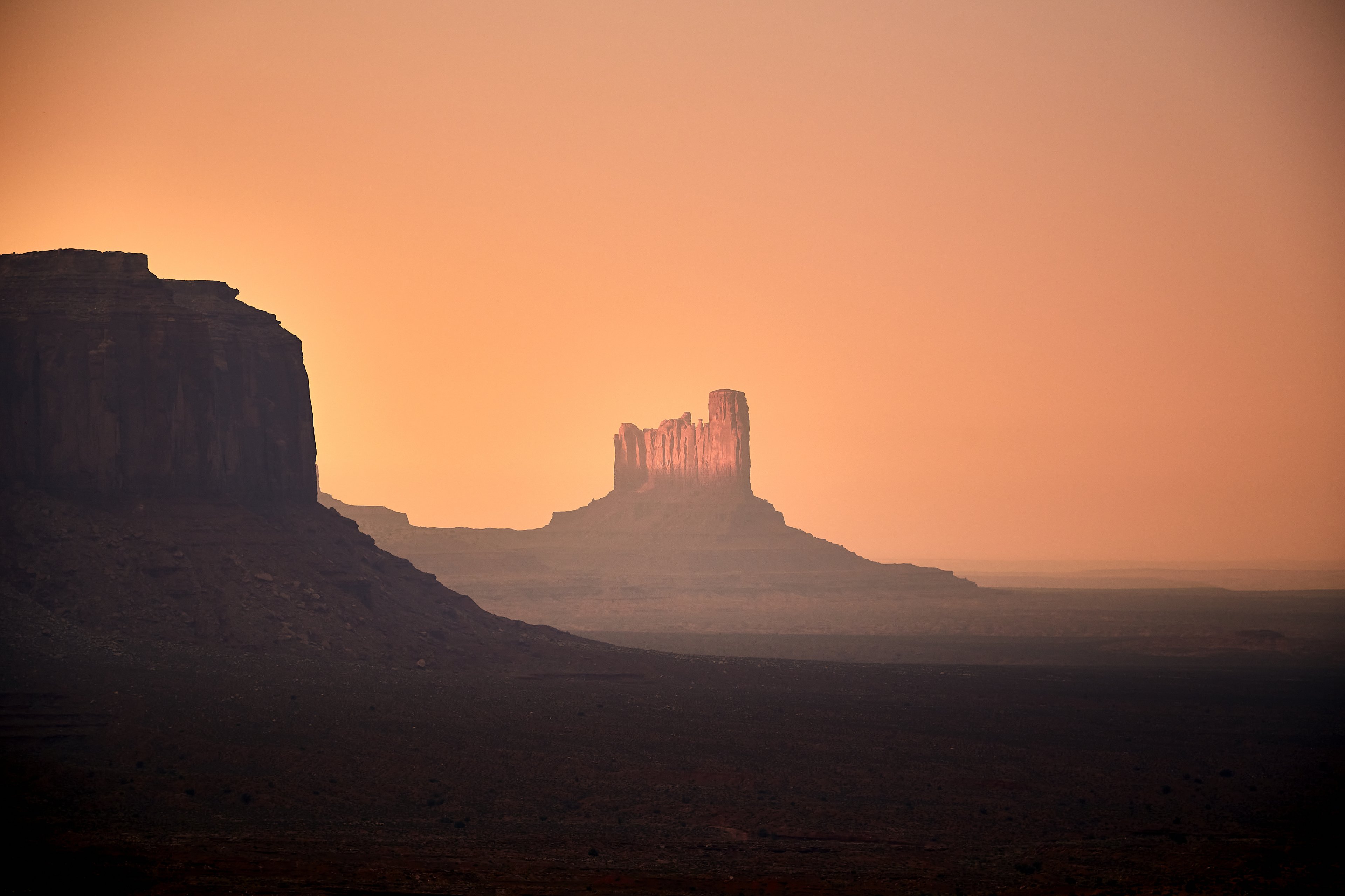 Panoramic view of Jabel Jais, the highest mountain in the UAE