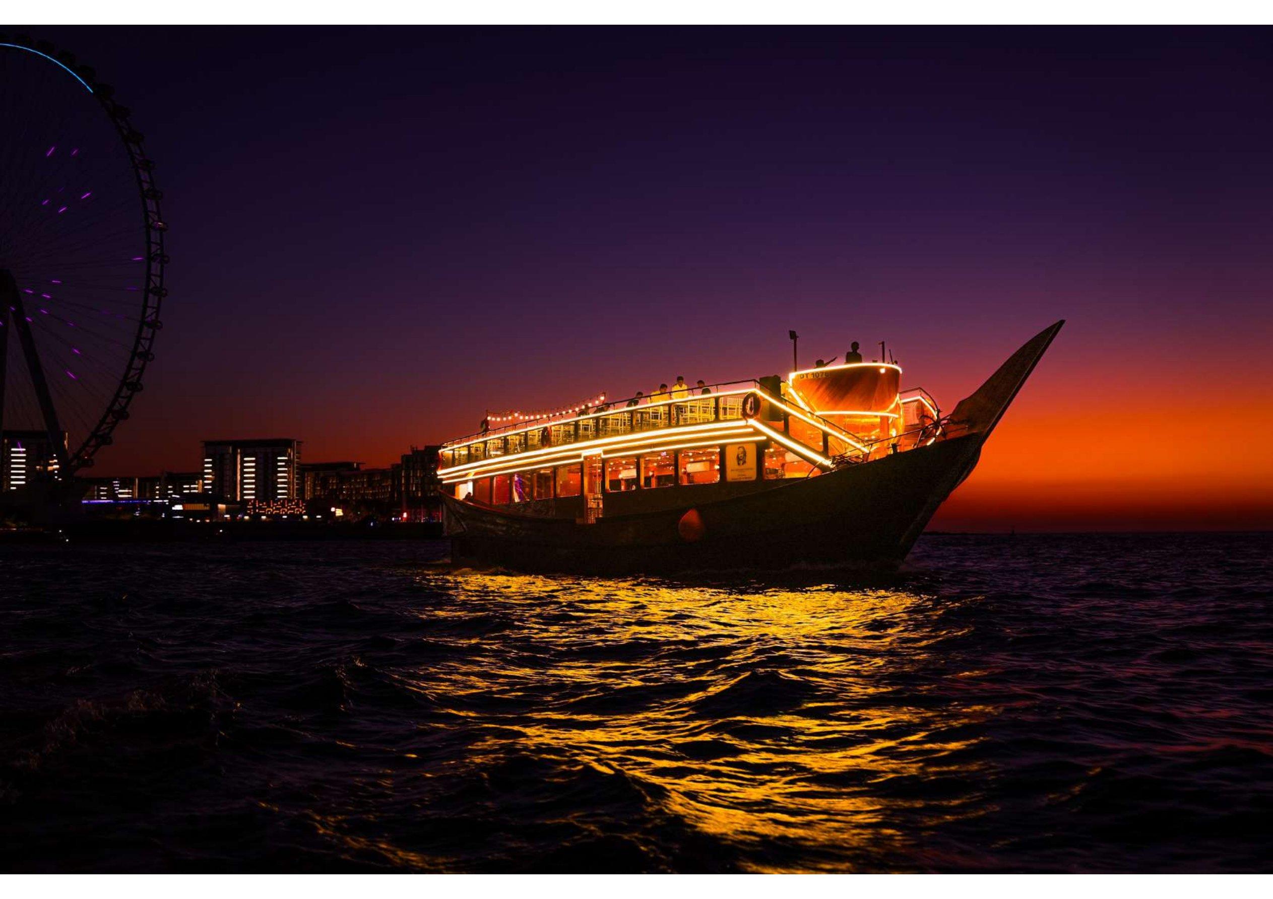 Evening Marina Dhow Cruise with Dinner experience in Dubai - Image 6