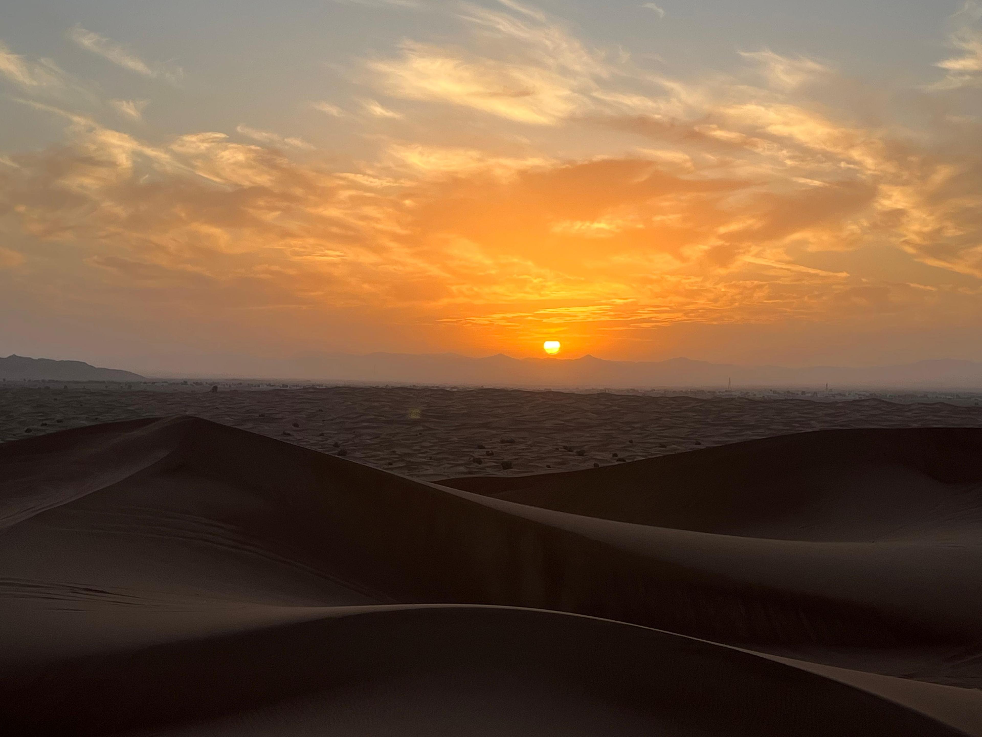 Sunrise Desert View with Dune Buggy Ride and Camel Riding