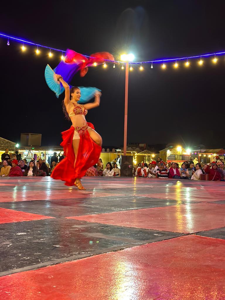 Evening desert safari with ATV quad biking and BBQ dinner in Dubai - live entertainment