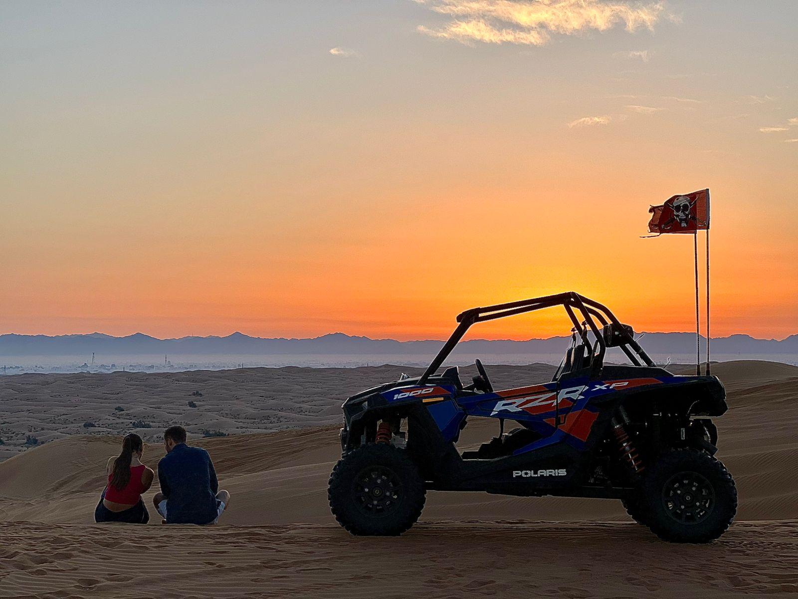 Sunrise Desert View with Dune Buggy Ride and Camel Riding