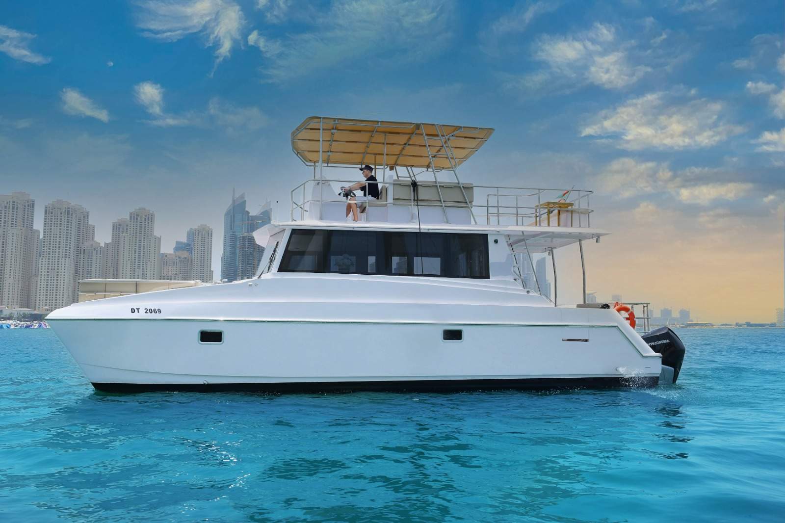 Calypso sunset cruise luxury yacht experience in Dubai Marina