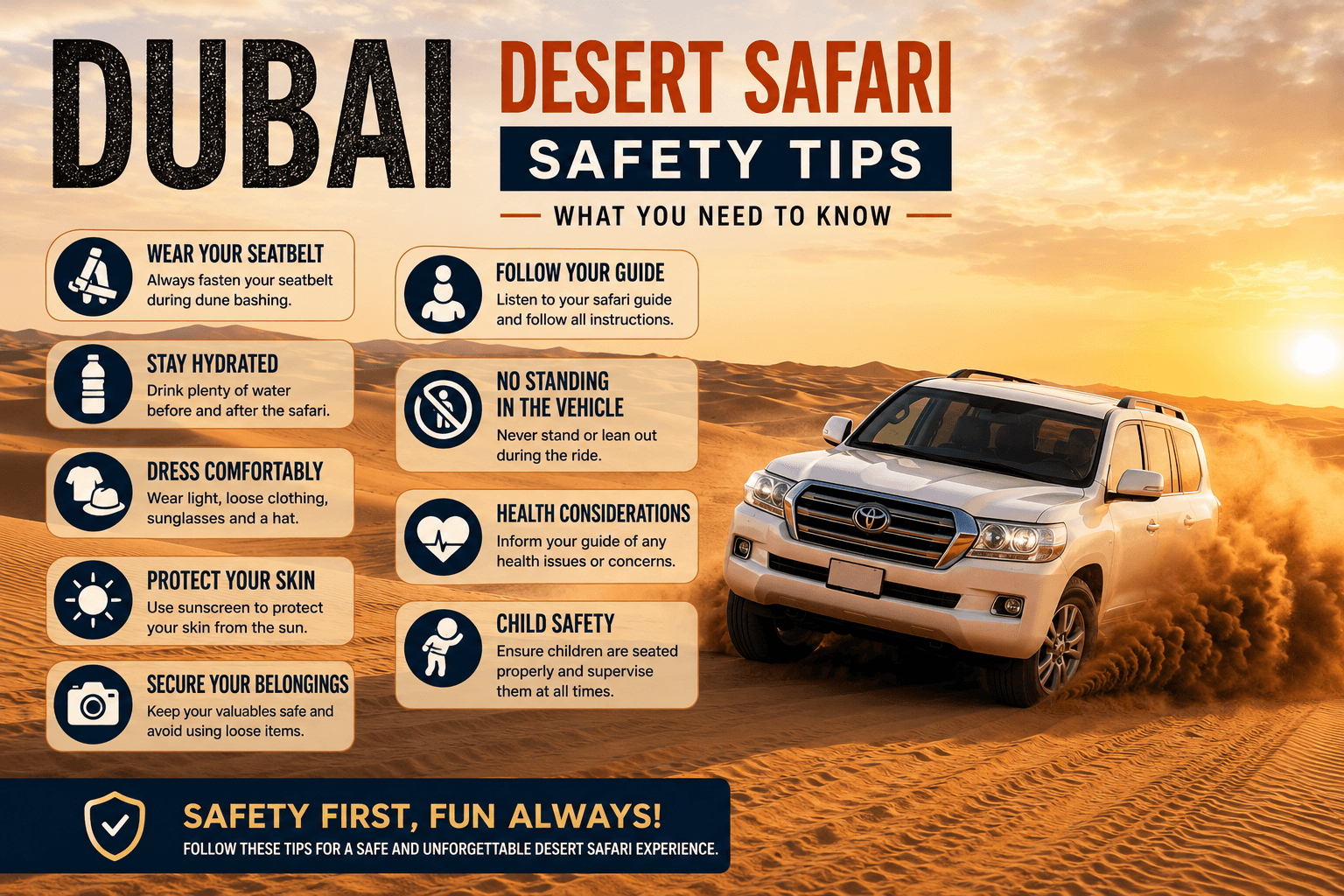 Dubai Desert Safari Safety Tips - The Honest Guide