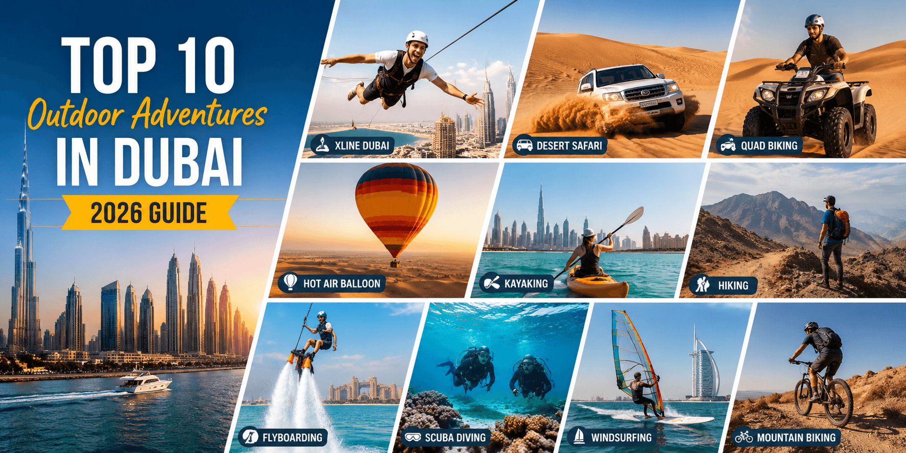 Top 10 Outdoor Adventures in Dubai - 2026 Guide