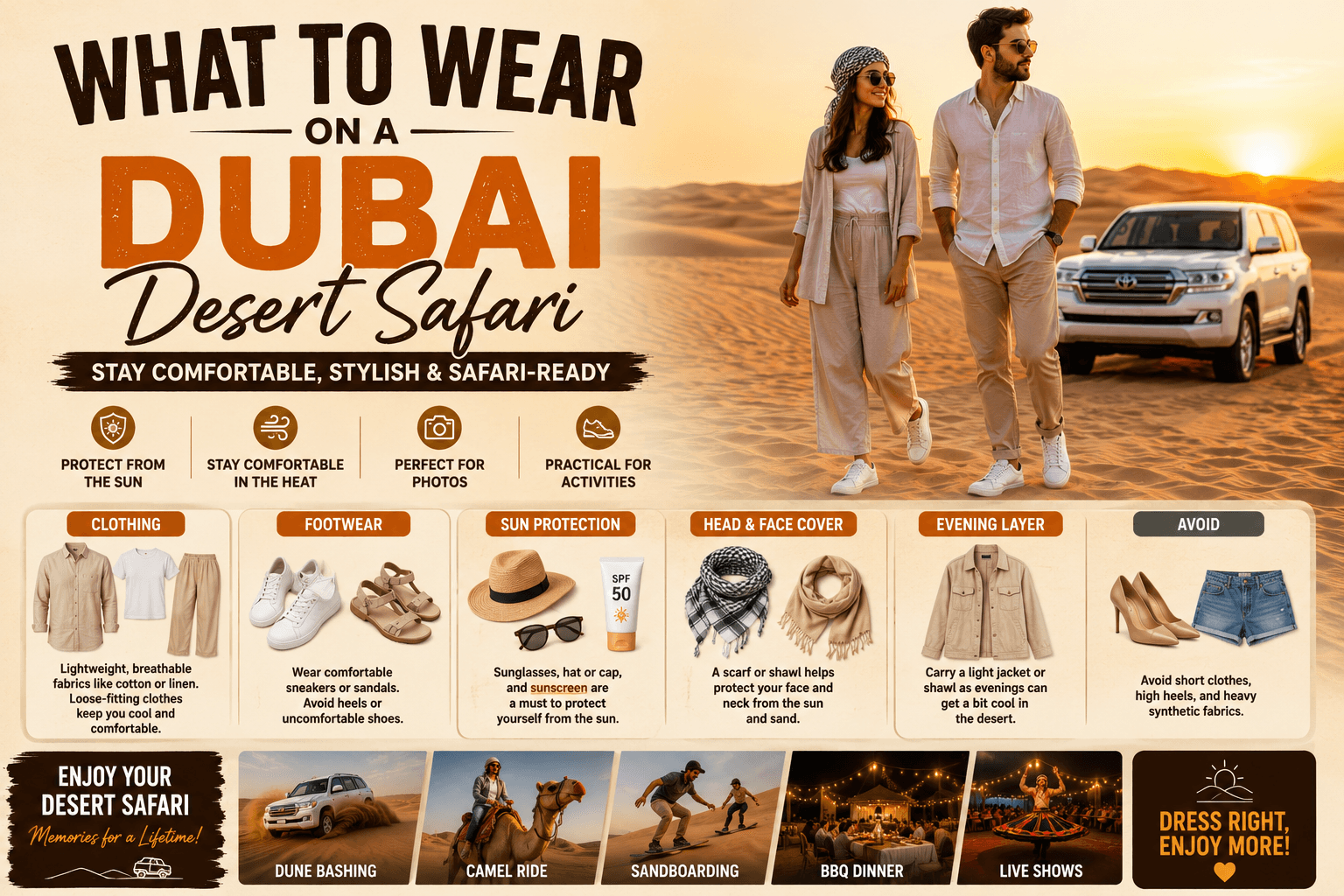 What to Wear on a Dubai Desert Safari